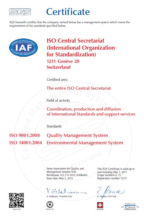 ISO's ISO Cert
