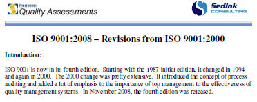 Smithers / Sedlak Consulting Document