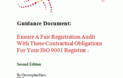 Ensure A Fair Registration Audit With These Contractual Obligations For Your ISO 9001 Registrar