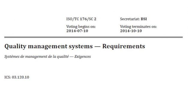 Want to See Oxebridge’s Comments on the DIS of ISO 9001:2015?