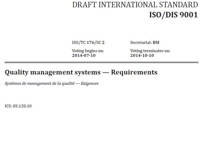 Submit Comments on ISO 9001:2015 to ANSI — and Get a Free Copy of the DIS