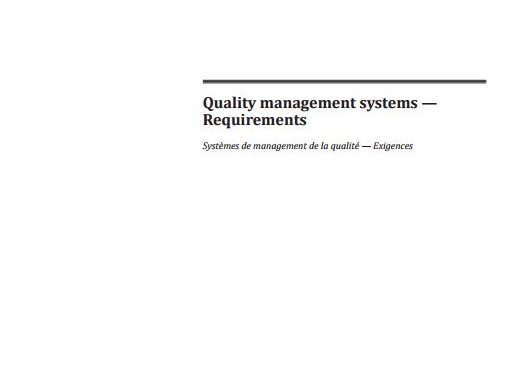 ISO 9001:2015 Officially Published