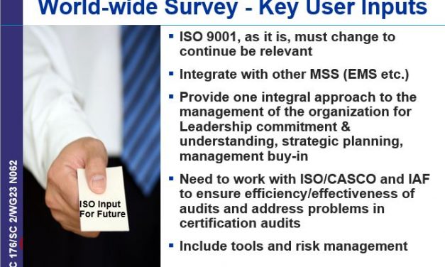 ISO Presentations on Risk-Based Thinking Reveal US Influence, Rejection of User Feedback