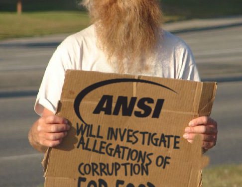ANSI Will Only Investigate Itself If You Pay Them