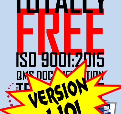 Oxebridge ISO 9001 Template Kit Version 1.10 Released!