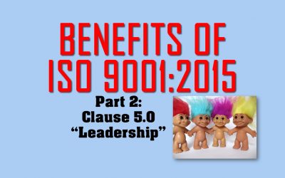 Benefits of ISO 9001, Part 2: Clause 5 on Leadership