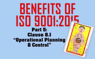 Benefits of ISO 9001, Part 5: Clause 8.1 on Operational Planning