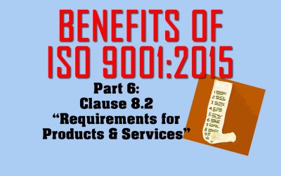 Benefits of ISO 9001, Part 6: Clause 8.2 on Requirements for Products & Services