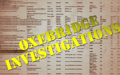 Read a Summary of Nearly 90 Oxebridge Investigations of ISO Certification, Accreditation Bodies