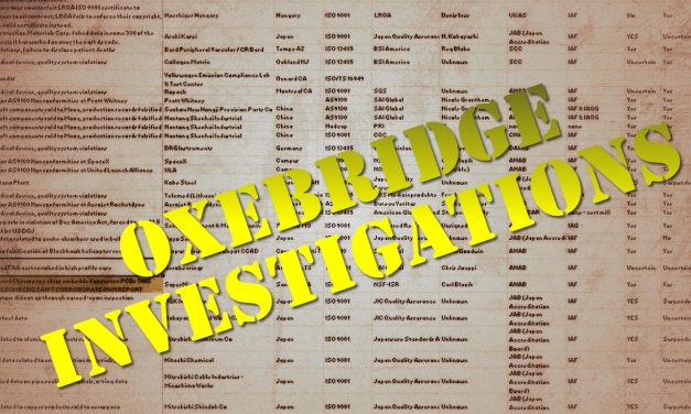 Read a Summary of Nearly 90 Oxebridge Investigations of ISO Certification, Accreditation Bodies
