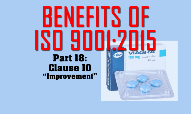 Benefits of ISO 9001, Part 18: Clause 10 on “Improvement”