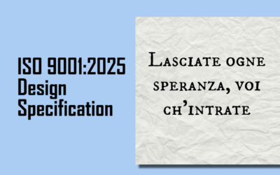 A Look at the ISO 9001:2025 Design Specification