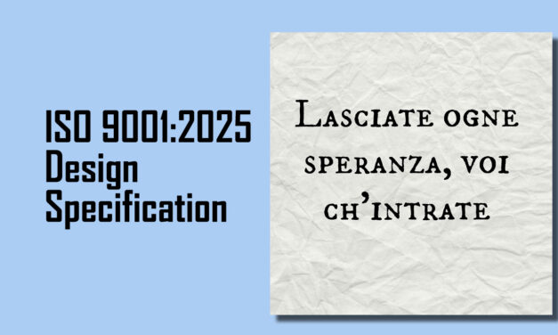 A Look at the ISO 9001:2025 Design Specification