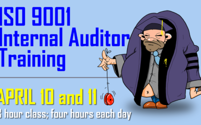 ISO 9001 Internal Auditor Training Course – April 10 & 11