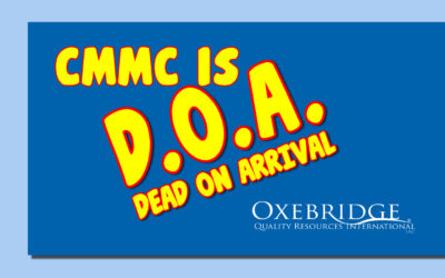 VIDEO: CMMC is D.O.A – Why Congress Will Never Let CMMC Launch