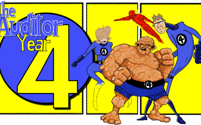 Oxebridge Releases THE AUDITOR: YEAR FOUR Comic Strip Collection