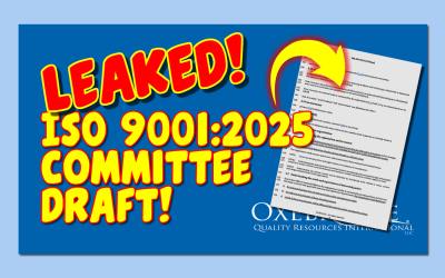 VIDEO: Review and Commentary on the ISO 9001:2025 Committee Draft