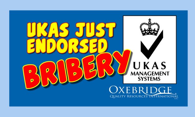 VIDEO: UKAS Just Endorsed Bribery