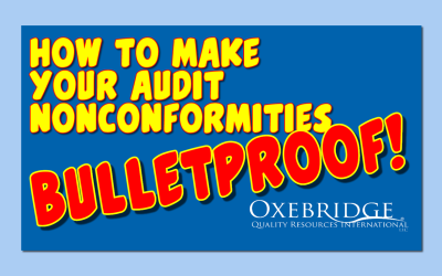 Video: How to Make Your Audit Nonconformities Bulletproof