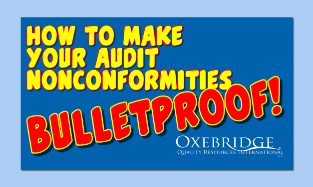 Video: How to Make Your Audit Nonconformities Bulletproof