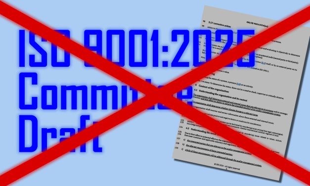 ISO 9001 CD Scrapped, TC 176 Sidelined, BSI to Take Over Drafting Duties