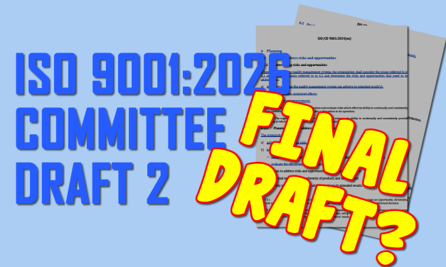 ISO 9001:2026 Final Draft (?) Gets Weirder Still
