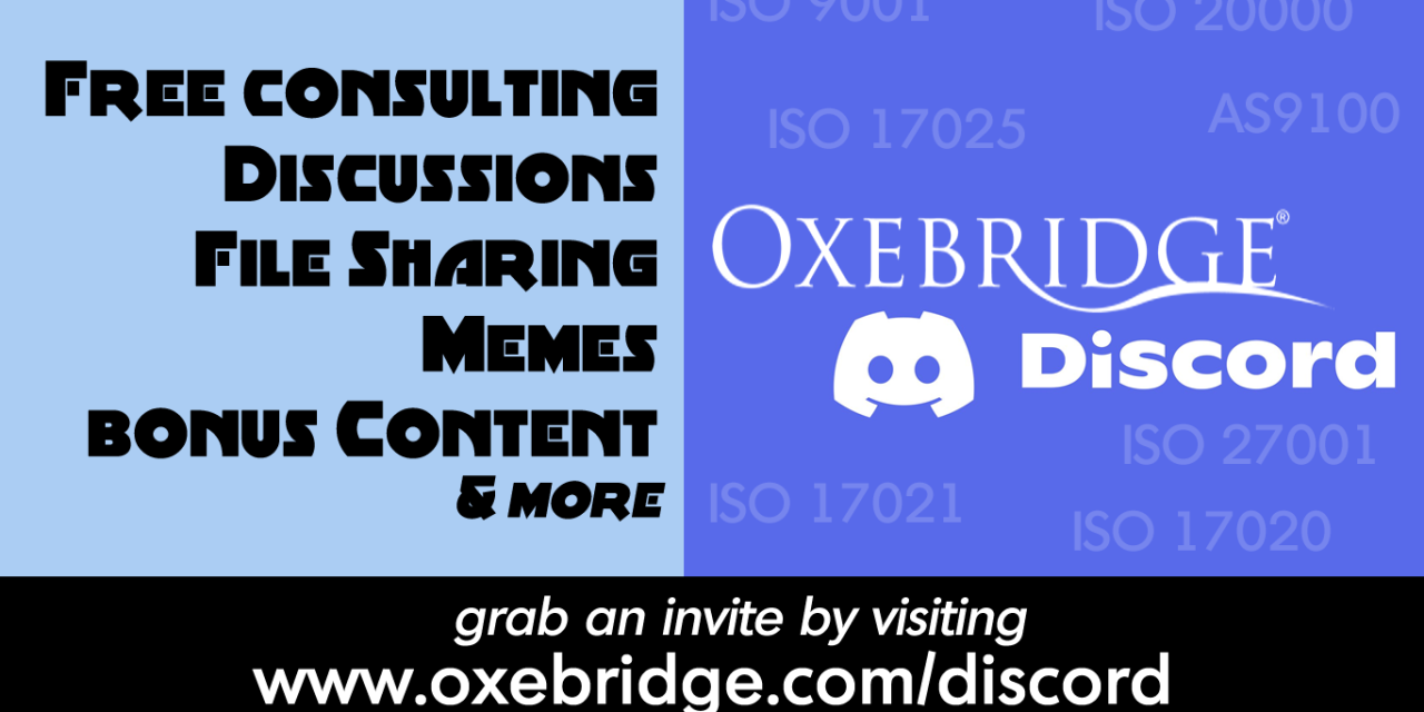 Join the Oxebridge Discord Channel