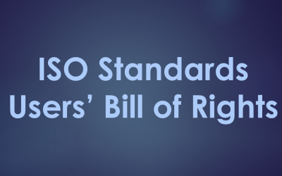 ISO Standards Users’ Bill of Rights Released