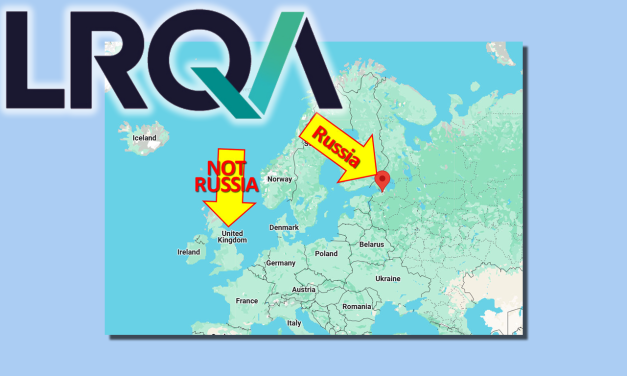 LRQA Wants You to Think Their Russian Office is in the UK
