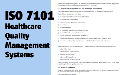 A Look at ISO 7101 for Healthcare Quality Management Systems