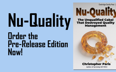 Order the Pre-Release Edition of NU-QUALITY, the New Book by Christopher Paris